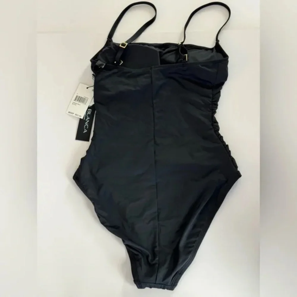 La Blanca Women's Island Goddess Lingerie One Piece Black